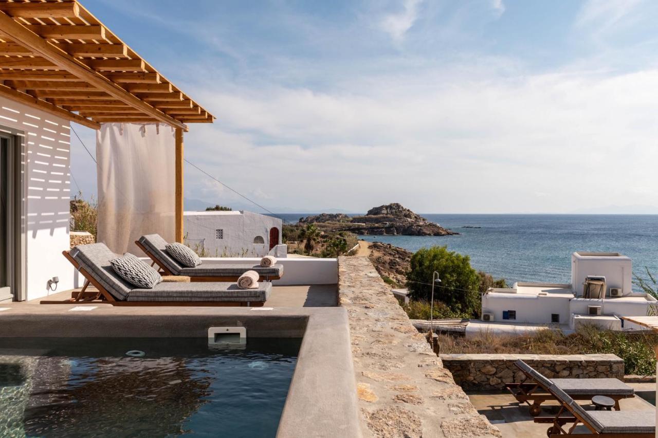 Trinity Mykonos - Beachfront Villa プラティス・ヤロス エクステリア 写真