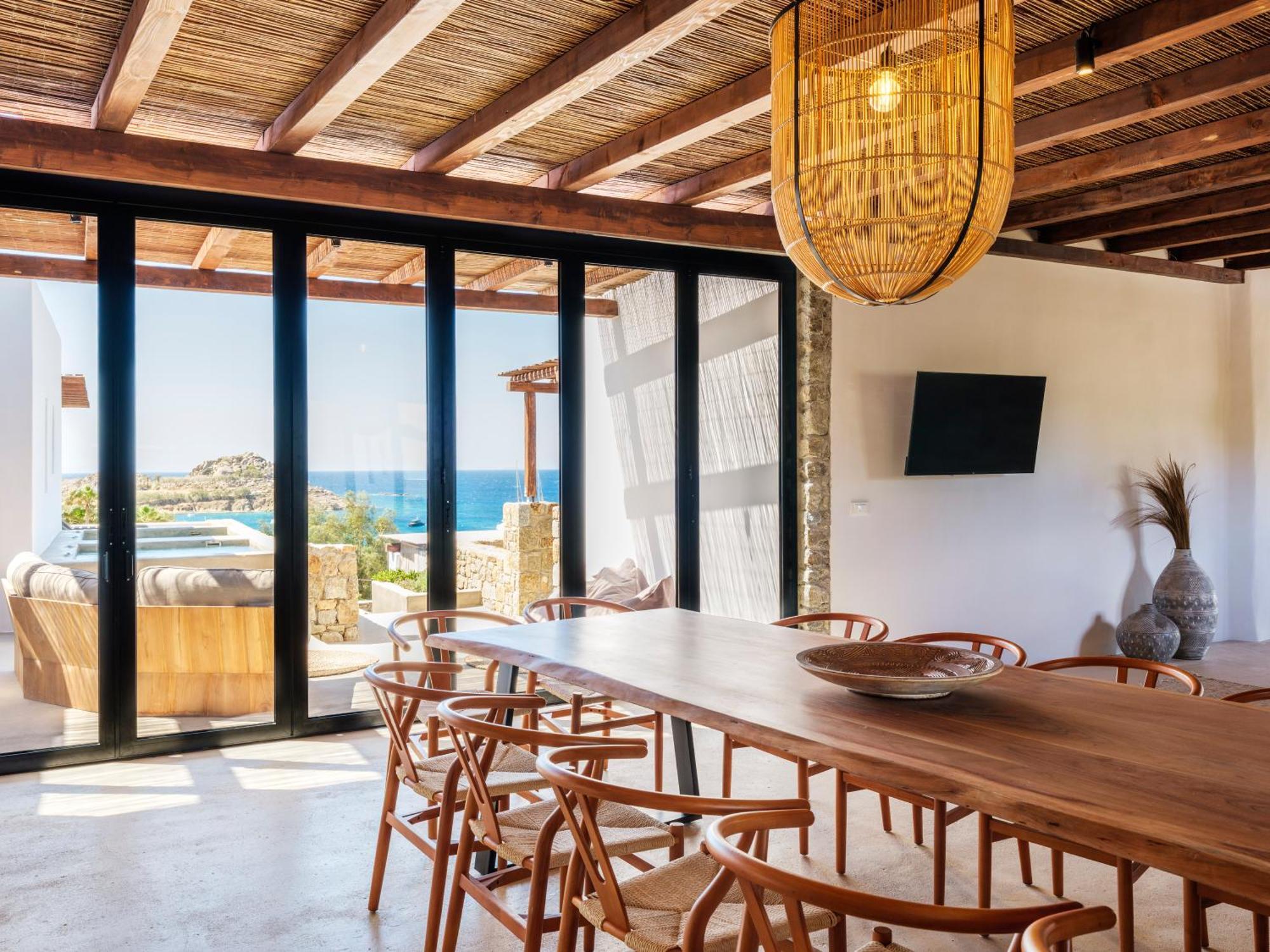 Trinity Mykonos - Beachfront Villa プラティス・ヤロス エクステリア 写真