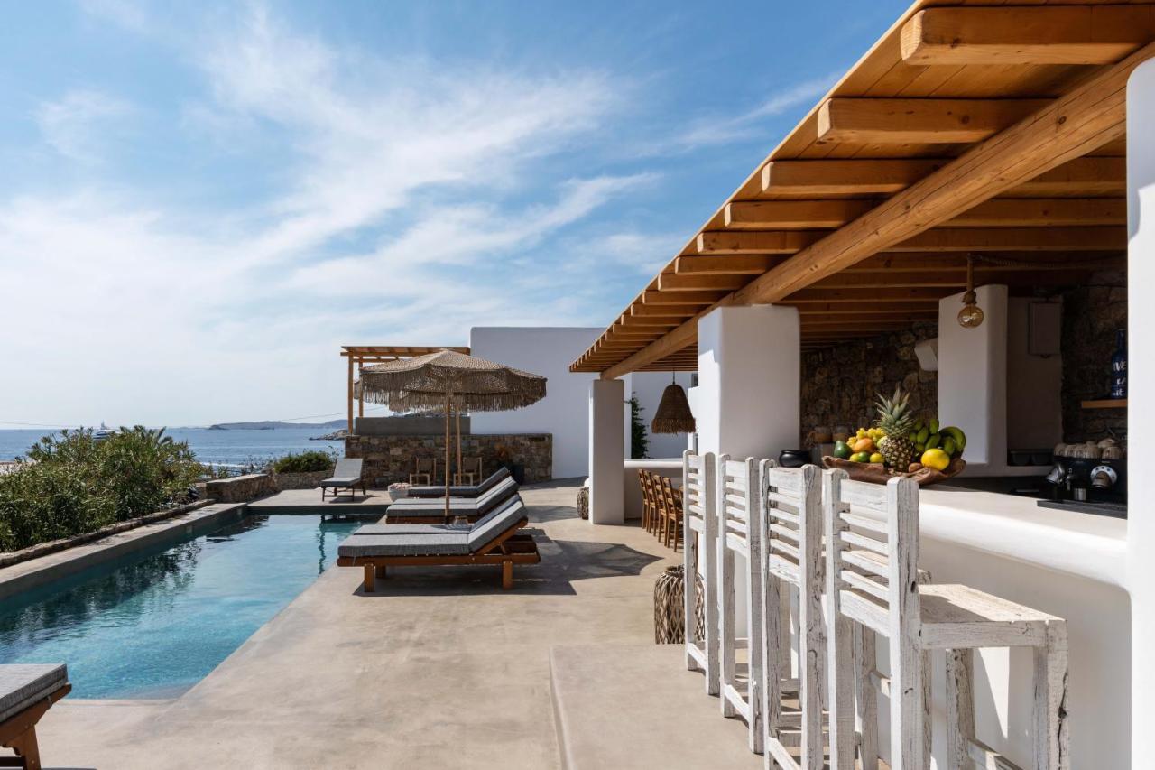 Trinity Mykonos - Beachfront Villa プラティス・ヤロス エクステリア 写真