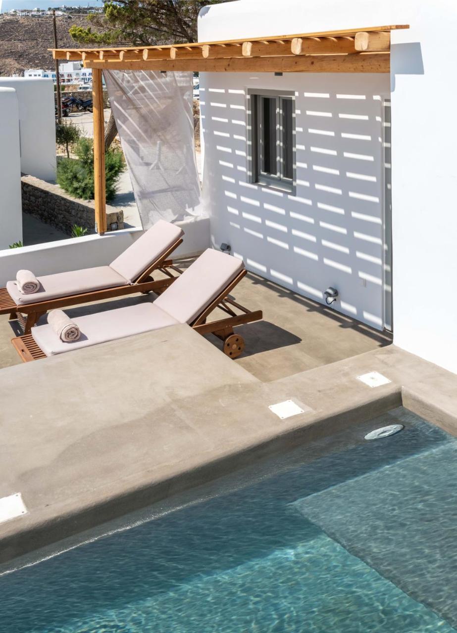 Trinity Mykonos - Beachfront Villa プラティス・ヤロス エクステリア 写真