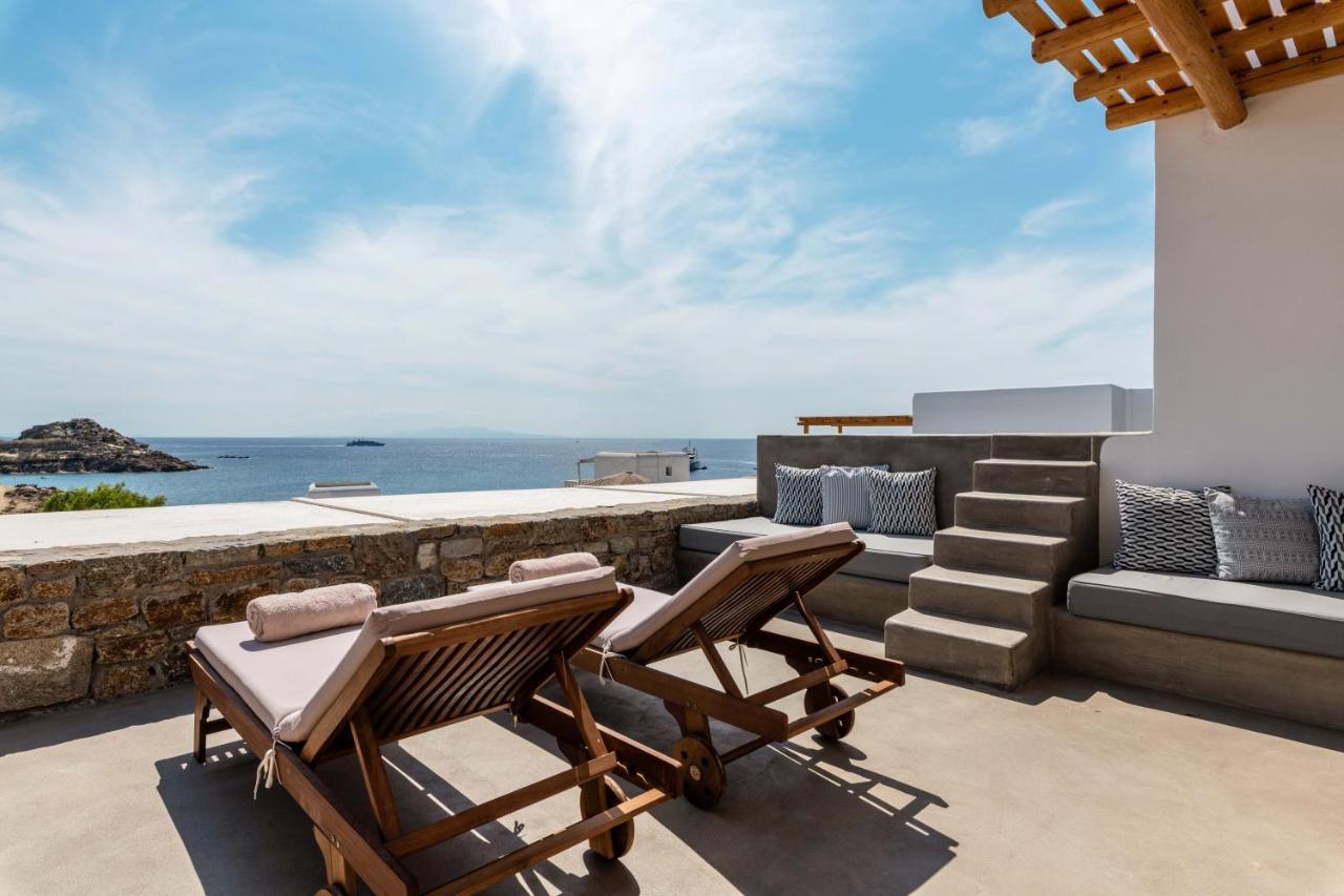 Trinity Mykonos - Beachfront Villa プラティス・ヤロス エクステリア 写真