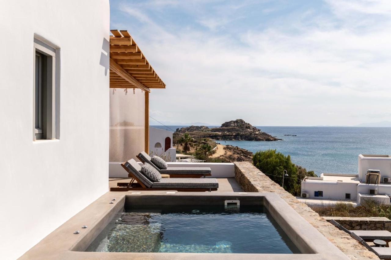 Trinity Mykonos - Beachfront Villa プラティス・ヤロス エクステリア 写真