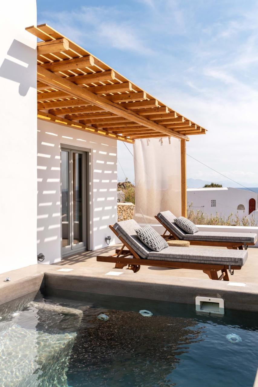 Trinity Mykonos - Beachfront Villa プラティス・ヤロス エクステリア 写真