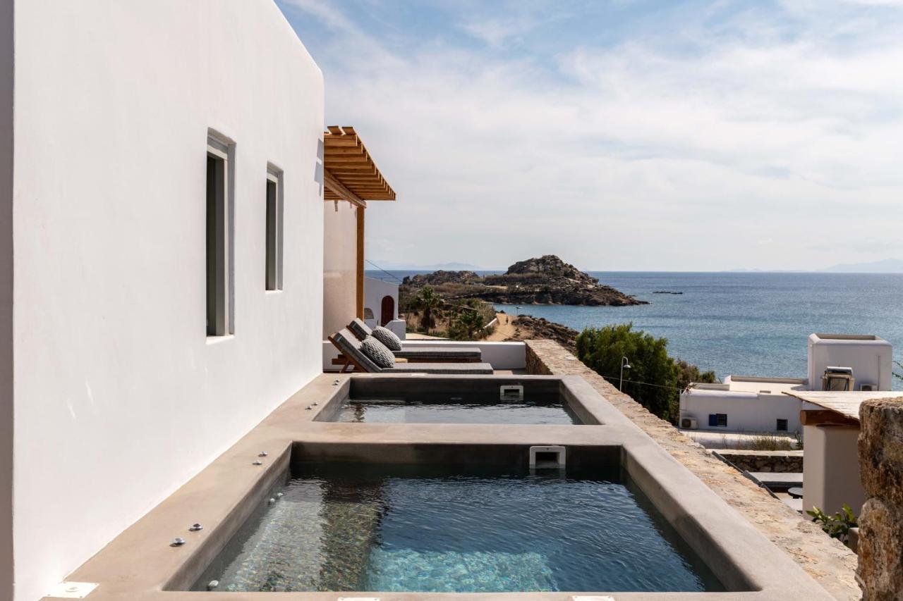 Trinity Mykonos - Beachfront Villa プラティス・ヤロス エクステリア 写真