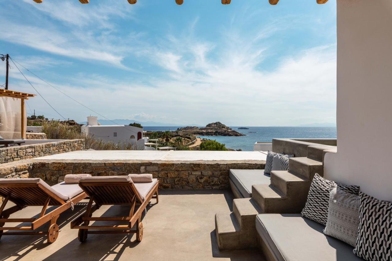 Trinity Mykonos - Beachfront Villa プラティス・ヤロス エクステリア 写真