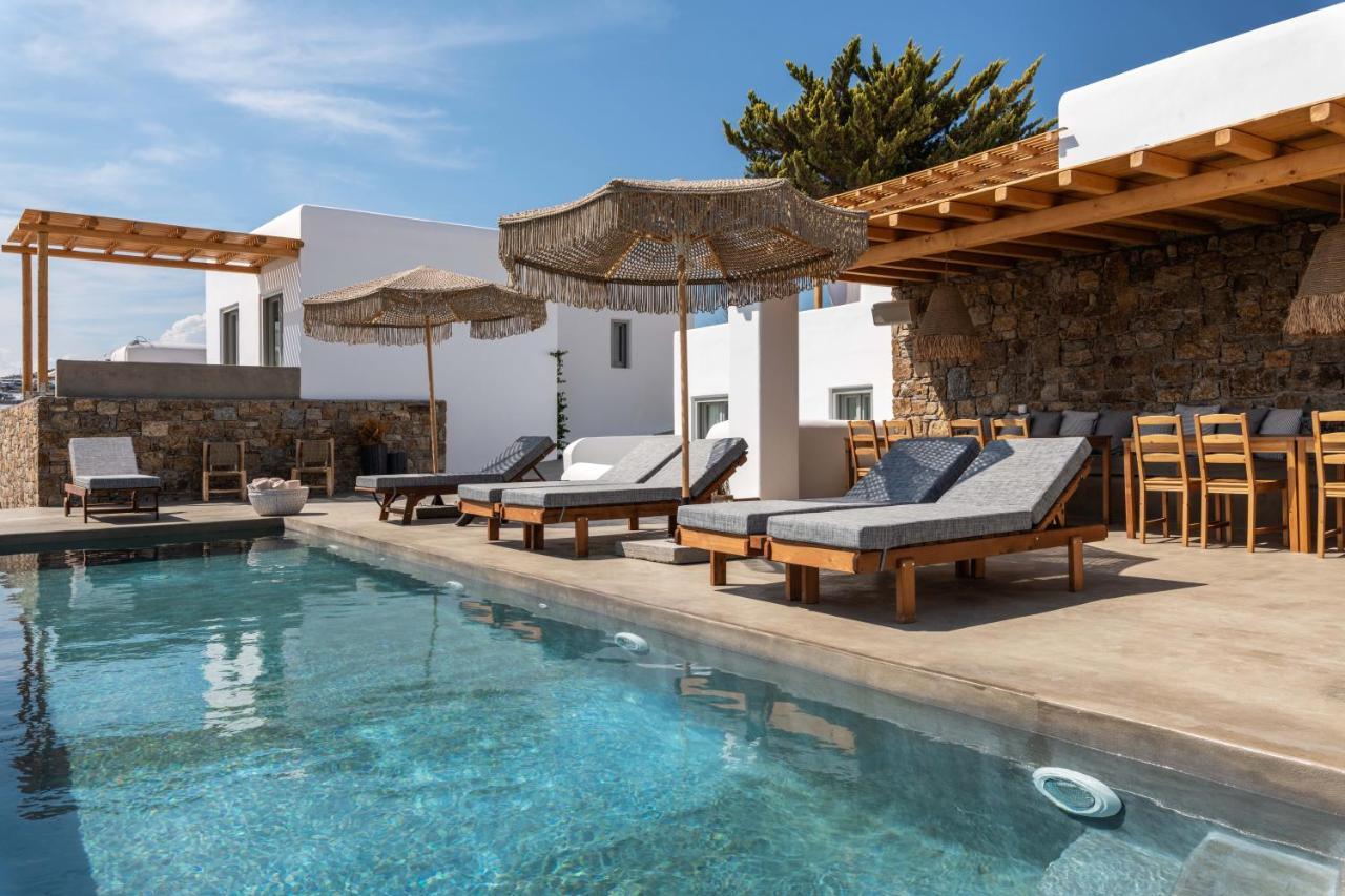 Trinity Mykonos - Beachfront Villa プラティス・ヤロス エクステリア 写真