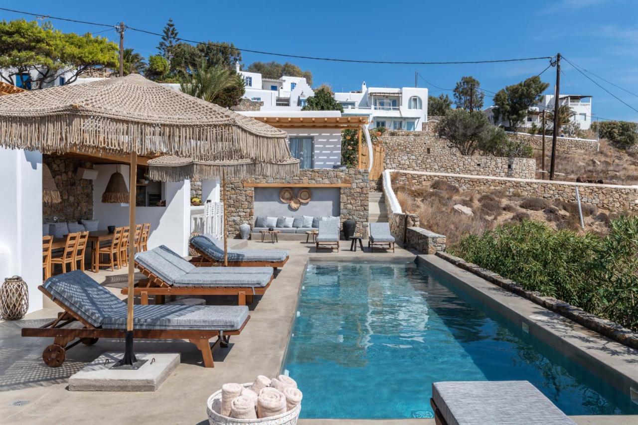 Trinity Mykonos - Beachfront Villa プラティス・ヤロス エクステリア 写真