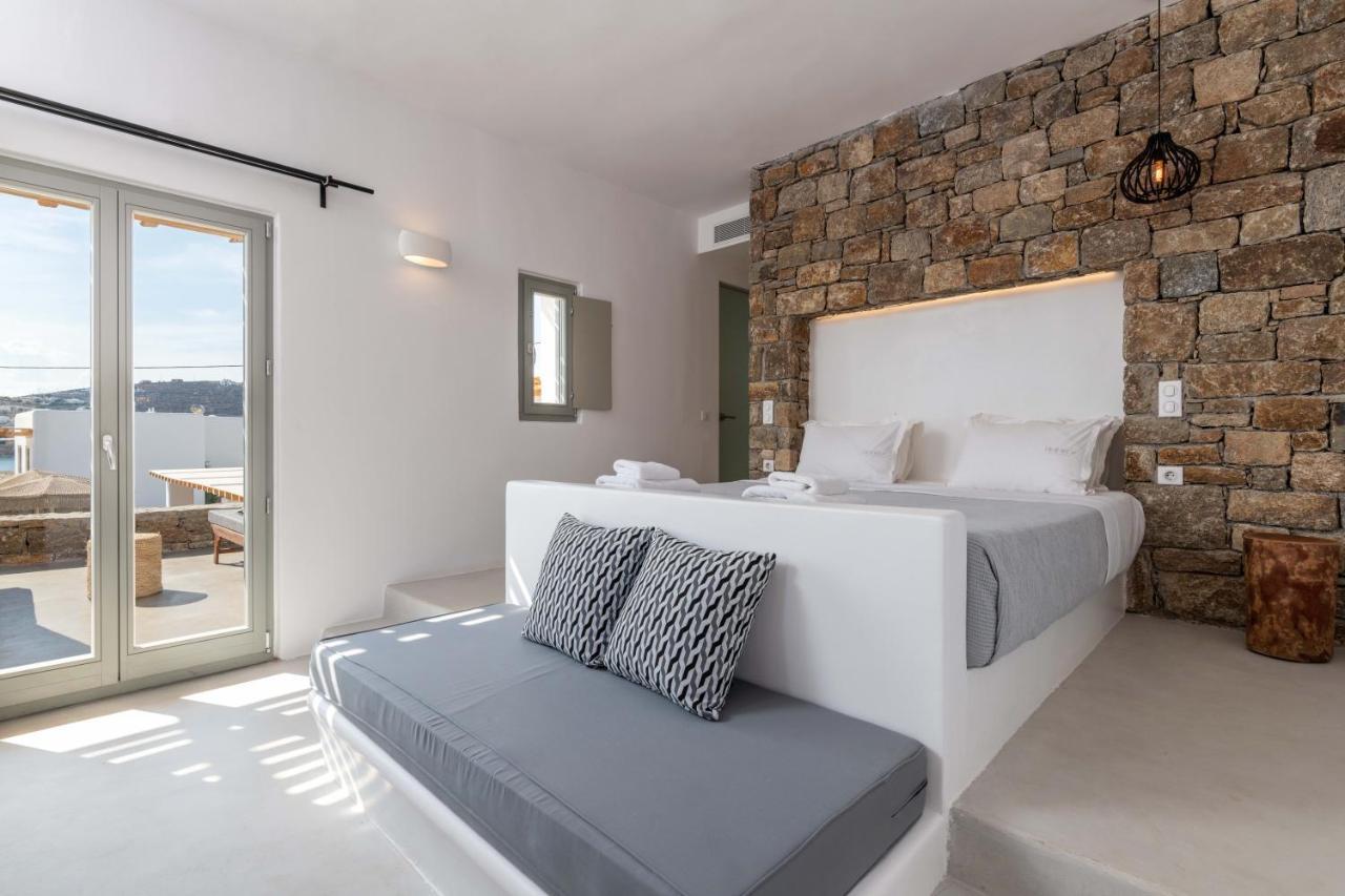 Trinity Mykonos - Beachfront Villa プラティス・ヤロス エクステリア 写真
