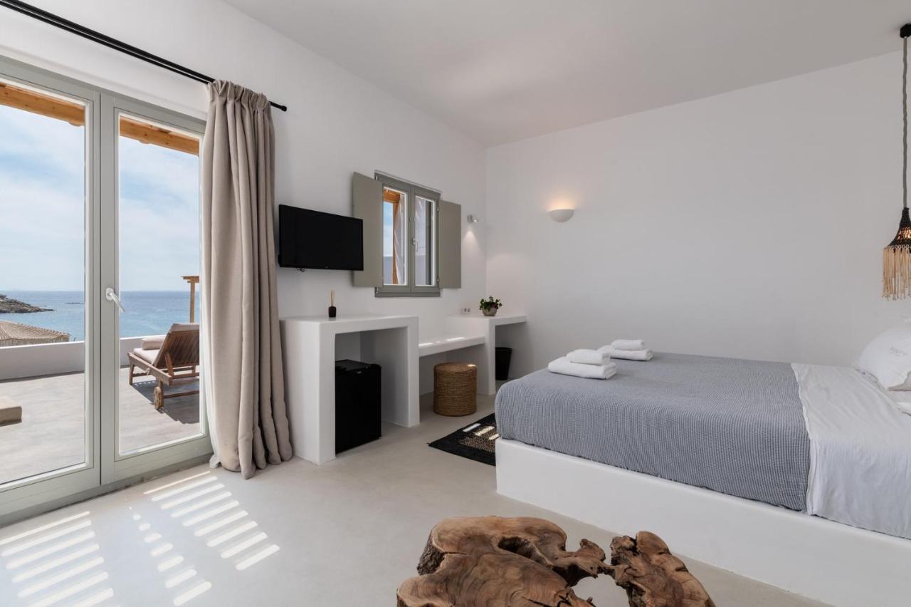 Trinity Mykonos - Beachfront Villa プラティス・ヤロス エクステリア 写真